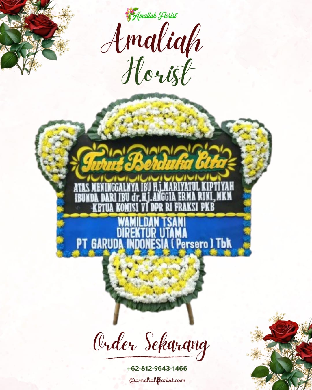 Papan Bunga Duka Loa Janan Ilir